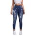 Cross-border European And American 2025 Fall Smx Retro Low-waist Women's Jeans, Stretchy, Slim-fit, Embroidered,_ecoleips.com