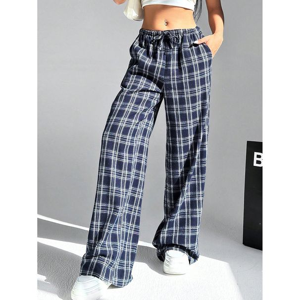 Spring Autumn High Waist Wide Leg Pants for Women Casual Slimming Loose Fit Floor Length Trousers Hot Girl Style_ecoleips.com