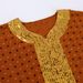Fashion Long Clothing Slim Fit Muslim Robe Gold Foil Simple Dubai Women's Dress_ecoleips.com