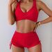 Women's Clothing Two Piece Swimsuit Sexy Women Solid Color Swimsuit_ecoleips.com