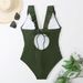 Tummy-Control One-Piece Swimsuit With Ruffle Detail – Slimming Conservative Bikini For Women (S-XXL, Quick-Dry Nylon, Hot Spring & Beach)_ecoleips.com
