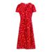 2024 Summer New European American Style Fashionable Romantic With Elegant Slit And Tie, Mid-Length Wrap Dress Wholesale_ecoleips.com