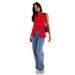 Women's Solid Color V-Neck Sleeveless Vest European American Style Summer Top 2025 New Cross Border Design_ecoleips.com
