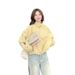 Creamy Yellow Workwear-style Trench Coat For Women, Spring Autumn 2026 New Model, Youthful Design, Unique And Exquisite,_ecoleips.com