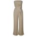 Women's Summer Fashion Set Elegant Commuter Style With Ribbed Sleeveless Tie Front Top And Casual Two-Piece Ensemble_ecoleips.com