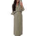 Spring Fashion High Waist Skirt Set For Women Lapel Loose Long Sleeve Shirt Style Clothing_ecoleips.com