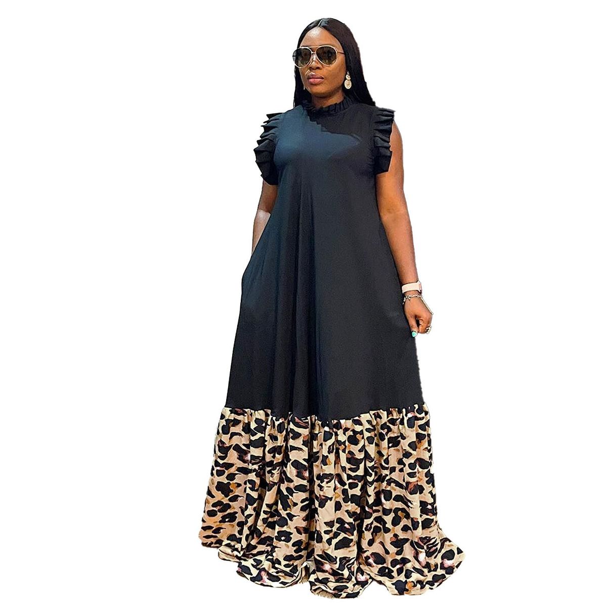 Women's Clothing women's hot selling sexy large size printed dress_ecoleips.com