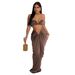 Women's Clothing fashion women's solid color sexy tube top pleated skirt two-piece set_ecoleips.com