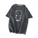 Women's Bear Design T-Shirt Short Sleeve Loose Fit Mid-Length Summer Style Versatile Trendy Top for Students_ecoleips.com