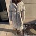 "Tailored Wool-Blend Trench Coat – Slim-Fit Longline Overcoat With Bio-Down Filling, Winter Warmth In Dark Brown & Ivory"_ecoleips.com