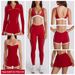 Women's 6-Piece Activewear Set – Contrast Sports Bra, Long/Short Sleeve Tops, Pants, Shorts & Skirt, Gym & Yoga Outfit_ecoleips.com