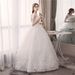 Women's Clothing Wedding Dress New Style Wedding Bride White Lace Floor Length Wedding Dress With Waist Slimming And Elegant_ecoleips.com