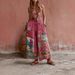 Women's Wide Leg Cotton Linen Pants American Style Loose Fit Youthful Straight Leg Patchwork Hem Halloween Theme New Summer_ecoleips.com