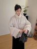 girl Chinese Style Super Beautiful Warm Thickened Small Size Buttoned Fur Collar Cotton Jacket For Women Winter New Model_ecoleips.com