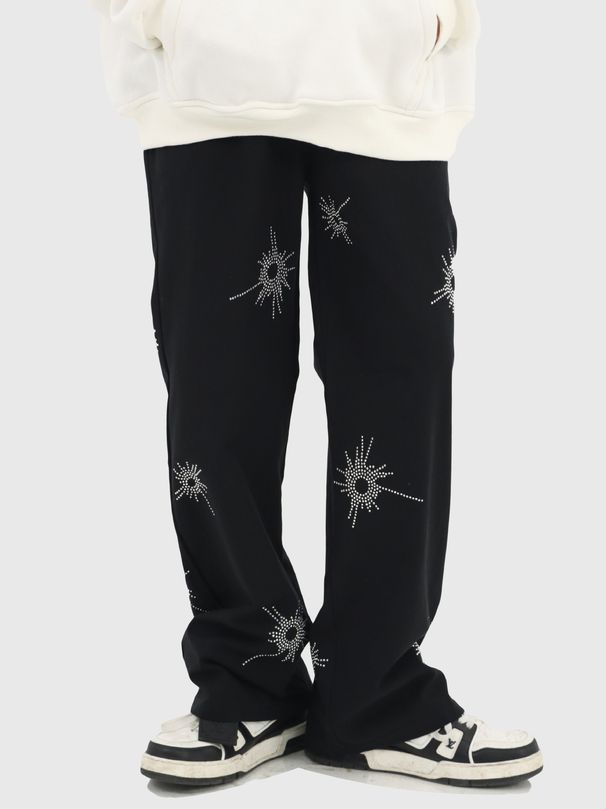 Women's Casual High-Waist Printed Pants Street Style Loose Fit Y2K Trendy European American Fashion Wholesale_ecoleips.com