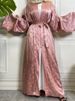 New Muslim Abaya Dress Dubai Turkish Satin Loose Clothing Morocco White Robe Islamic Pakistani Clothes Evening Dresses Ramadan_ecoleips.com