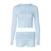Women's Autumn Hooded Cardigan Top With Pleats Two Piece Set Fashionable Sporty Style New Arrivals_ecoleips.com
