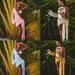 Women's Sexy Solid Color Bikini Three Piece Swimsuit European American Style Mesh Cover up 2025 New Export Design_ecoleips.com