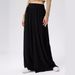 "Elegant Flowy High-Waisted Wide Leg Pants For Women - Soft Stretchy Dance Lounge Pants With Draped Hemline In Multiple Colors"_ecoleips.com