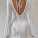 Sexy V-Neck Knit Beach Cover-Up Dress – Lightweight Bikini Wrap Tunic (White, S-Xxxl) Soft & Stretchy_ecoleips.com