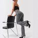 Women's Flared Jeans – Stretch Denim, Mid-Rise, Classic Bootcut (Sizes 25-32, Washed Gray, Comfort Fit, Office & Casual Wear)_ecoleips.com