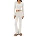 2023 New European And American Cross-Border Knitted Hooded Women's Fashion Sexy High-Waisted Long-Sleeve Long Pants_ecoleips.com