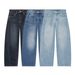 Women's Classic High Waist Relaxed Straight Jeans - Vintage Denim Pants With Button Details, Comfortable & Stylish (Blue, Light Blue, Dark Blue)_ecoleips.com