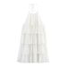 Women's Clothing Layered Trim Halter Neck Dress Fashion Resort Style Summer New_ecoleips.com