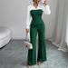 2026 European And American Style Cross-border Foreign Trade New Women's Clothing V-neck Waist-cinching Patchwork_ecoleips.com