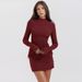 Autumn Office Lady Mini Dress Women Streetwear Long Sleeves Solid Sexy Bodycon Black Dress Casual Clubwear Elegant Party Dresses_ecoleips.com