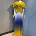 New Pleated Fluorescent Gradient Fashion Suit For Women, Elegant Slim Fit Plus Size Two-Piece Set With High-End Feel_ecoleips.com