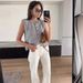 Women's Clothing 4-Color Knit Vest Cardigan – Casual Maillard Style Versatile Single-Breasted Knit Top_ecoleips.com