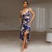 European And American Foreign Trade Sexy Floral Print Camisole 2022 Spring/summer New Slim-fit Printed Long Dress_ecoleips.com