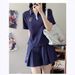 Dongdaemun Women's Fashion Sportswear Set Korean Style Cross Border Short Sleeve Top And Skirt Casual Slimming Trendy Two-Piece_ecoleips.com