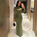 Women's Slim Pleated Round Neck Long Sleeve Dress American Style Hot Selling Autumn Fashion Temperament Clothing_ecoleips.com