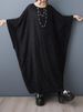 2026 Summer New Oversized Black Vintage Dresses For Women Short Sleeve Loose Casual Long Femme Dress Fashion Elegant Clothing_ecoleips.com