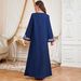Elegant Floral Beaded Long Robe for Women Embroidered Ethnic Style Dress with Loose Fitting Long Sleeves New Cross Border Foreign Trade Formal Wear_ecoleips.com
