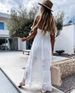 Women's Dress Casual Lace Splicing Sleeveless Long Dress_ecoleips.com