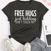 Simple Printed T-shirt, Various Printed Women's Tops, Summer Casual Comfortable T-shirt, Women's Tops_ecoleips.com