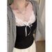 Summer Pure Desire Lace Camisole Chest Pads For Women, Spring Inner Outer Wear, Slimming And Stylish With Adjustable_ecoleips.com