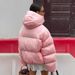 girl Girl Cross-Border Pink Hooded European And American 2025 Winter New Thickened Puffer Warm Cotton Jacket_ecoleips.com