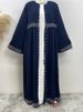 New Hot Diamond Ramadan Clothing With Belt Women's Dress Muslim Eid Abaya Luxury Arabic Fashion Kaftan Modest Caftan Marocain_ecoleips.com