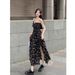 Plus-size Gentle French-style Floral Tea Women, Summer High-end Look, Slimming And Tummy-concealing Dress For Plus-size_ecoleips.com