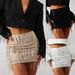 Clubwear Party Tassel Slim Bodycon Skirts For Women Spring Sexy High Waist Mini Skirts Summer Fashion Sequined Streetwear Skirts_ecoleips.com