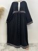 New Hot Diamond Ramadan Clothing With Belt Women's Dress Muslim Eid Abaya Luxury Arabic Fashion Kaftan Modest Caftan Marocain_ecoleips.com
