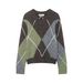 Vintage Versatile Rhombus Knitted Sweater_ecoleips.com