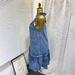 Trendy Patchwork Tie-Up Denim Mini Dress – Stylish A-Line Summer Dress With Straps For Women_ecoleips.com