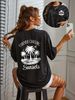 Women's Casual Round Neck Short Sleeve T-Shirt Multi-Color Style Simple Fashionable Sports Top Solid Printed Loose Fit_ecoleips.com