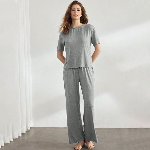Voya Women's Minimalist And High-end Home Clothing Set Can Be Worn As A Casual Commuting Two-piece Set_ecoleips.com
