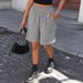 New Women's Casual Plaid Shorts Street Hip Hop Style Summer Loose Fit Wide Leg Bottoms_ecoleips.com